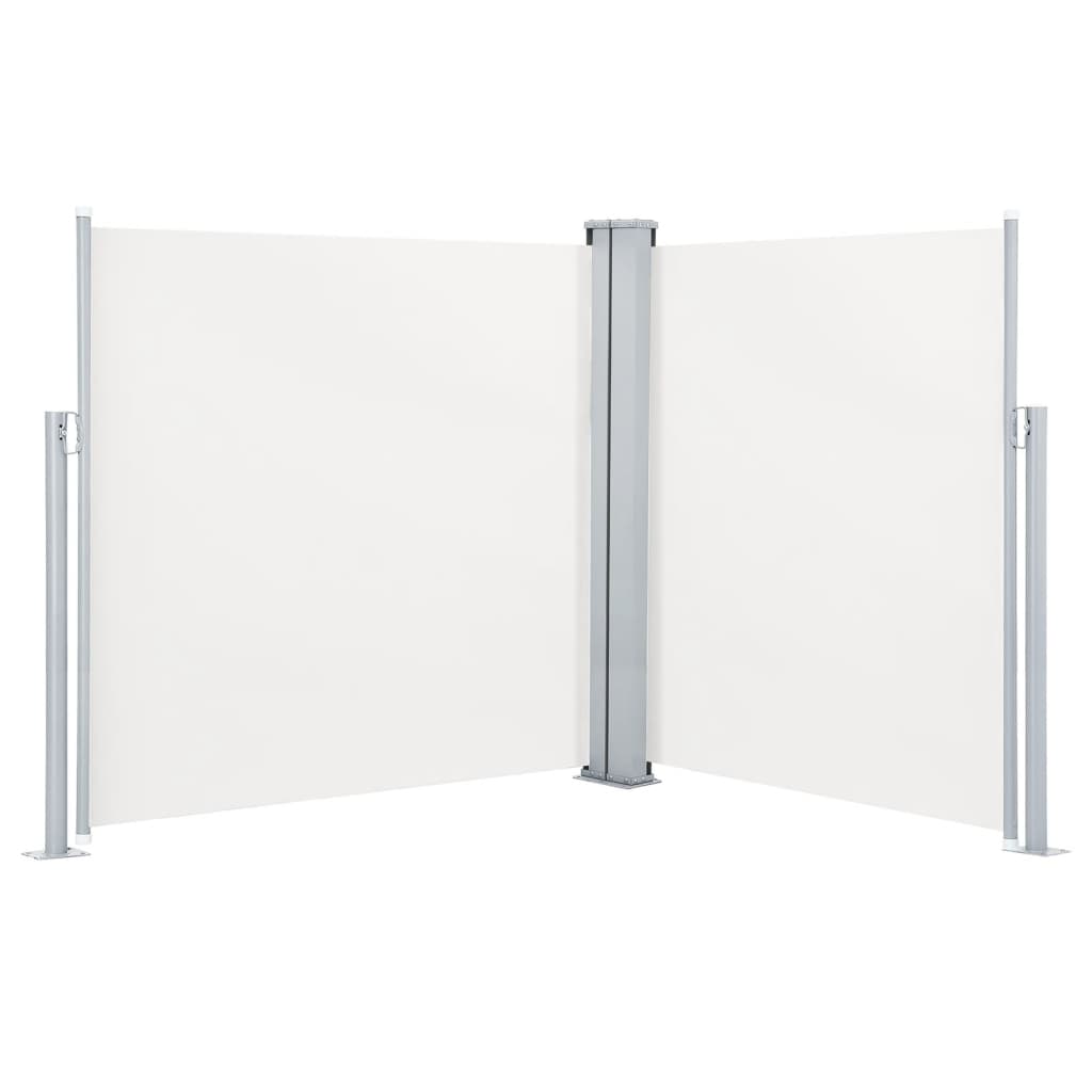 Tuinscherm Uittrekbaar 140X600 Cm Crème 140 x 600 cm