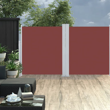 Tuinscherm Uittrekbaar 140X600 Cm Bruin 140 x 600 cm