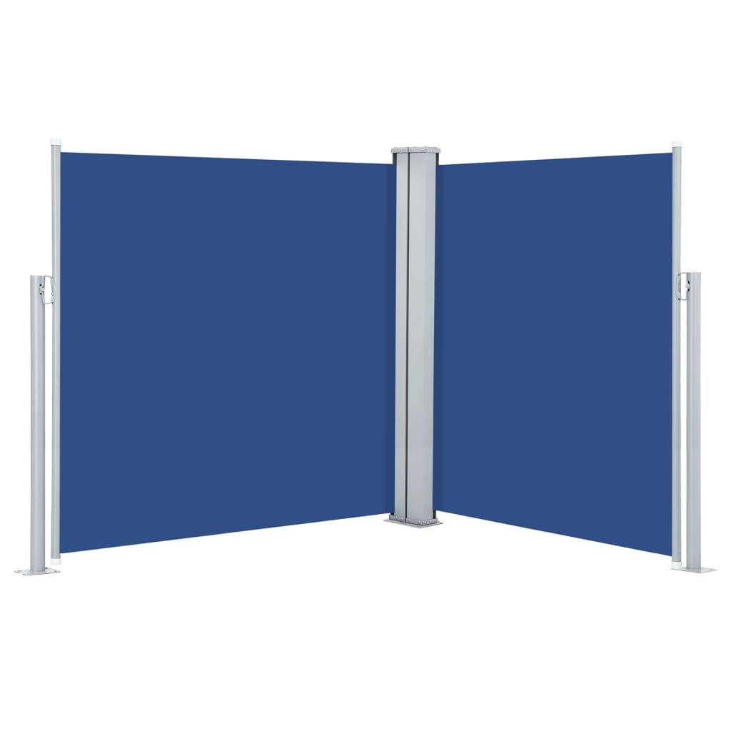 Tuinscherm Uittrekbaar 140X600 Cm Blauw 140 x 600 cm