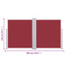 Tuinscherm Uittrekbaar 140X600 Cm Rood 140 x 600 cm