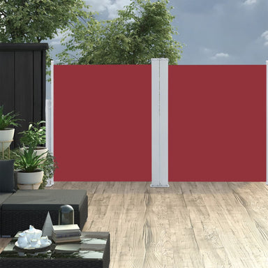 Windscherm Uittrekbaar 160X600 Cm Rood 160 x 600 cm