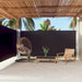 Tuinscherm Uittrekbaar 180X600 Cm Zwart 180 x 600 cm