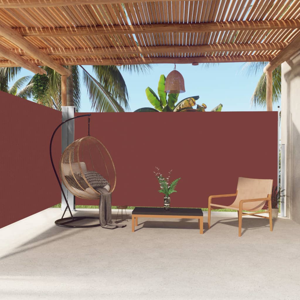 Tuinscherm Uittrekbaar 180X600 Cm Bruin 180 x 600 cm