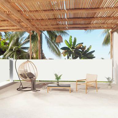 Windscherm Uittrekbaar 140X1000 Cm Crèmekleurig 140 x 1000 cm