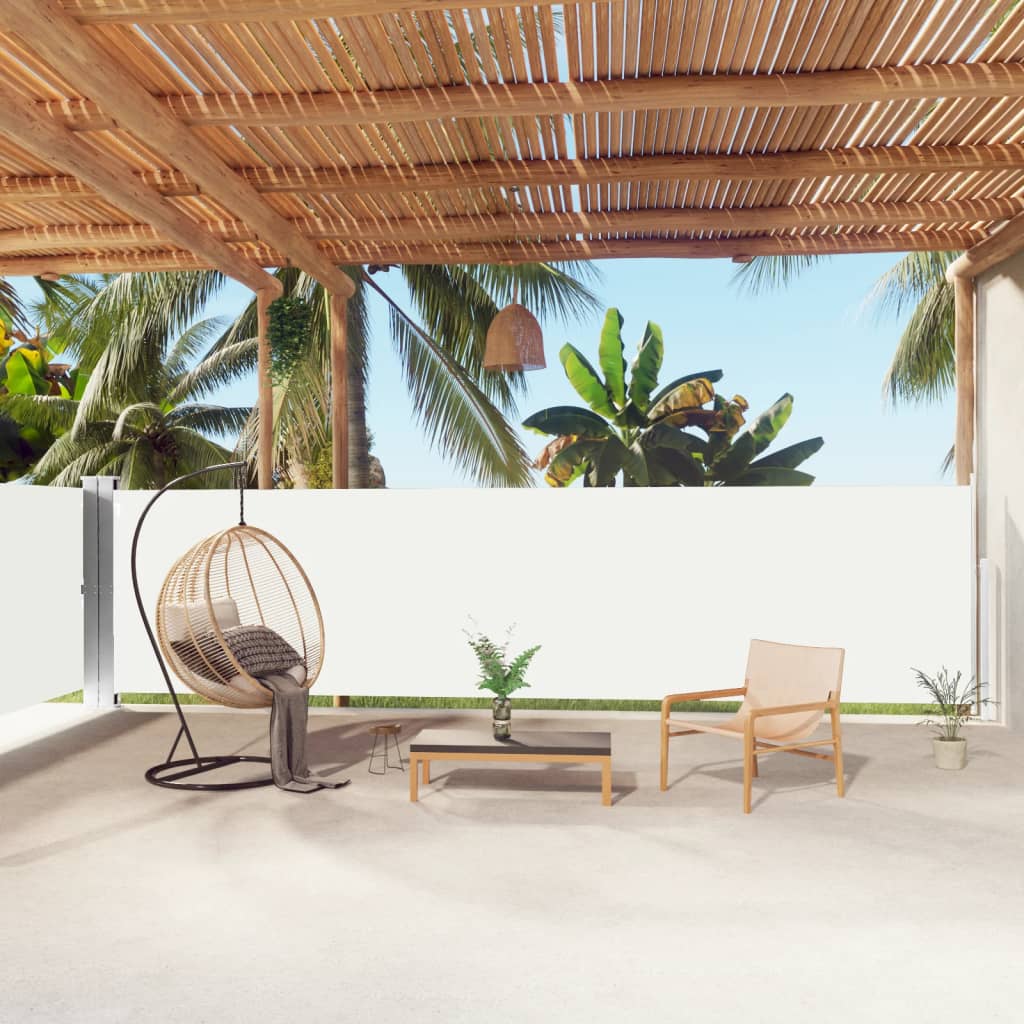 Windscherm Uittrekbaar 160X1000 Cm Crèmekleurig 160 x 1000 cm