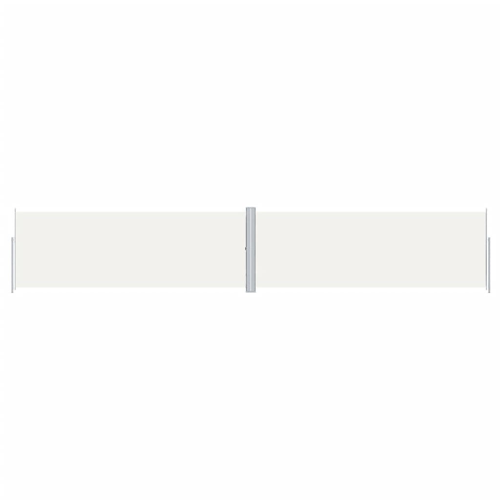 Tuinscherm Uittrekbaar 180X1000 Cm Zwart 180 x 1000 cm Crème