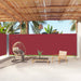 Tuinscherm Uittrekbaar 200X1000 Cm Rood 200 x 1000 cm