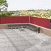 Tuinscherm Uittrekbaar 117X1200 Cm Rood 117 x 1200 cm