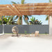 Tuinscherm Uittrekbaar 160X1200 Cm Antracietkleurig 160 x 1200 cm