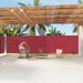 Tuinscherm Uittrekbaar 200X1200 Cm Rood 200 x 1200 cm