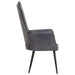 Fauteuil echt leer grijs