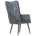 Fauteuil echt leer grijs