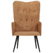 Fauteuil canvas bruin