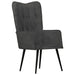 Fauteuil canvas zwart