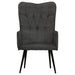 Fauteuil canvas zwart