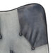 Fauteuil echt leer grijs