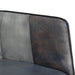 Fauteuil echt leer grijs