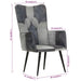 Fauteuil echt leer grijs