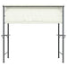 Prieel met dak 220x110x200 cm crèmekleurig