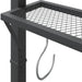 Prieel met dak 220x110x200 cm antracietkleurig