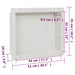 Douchenis 41x51x10 cm matwit