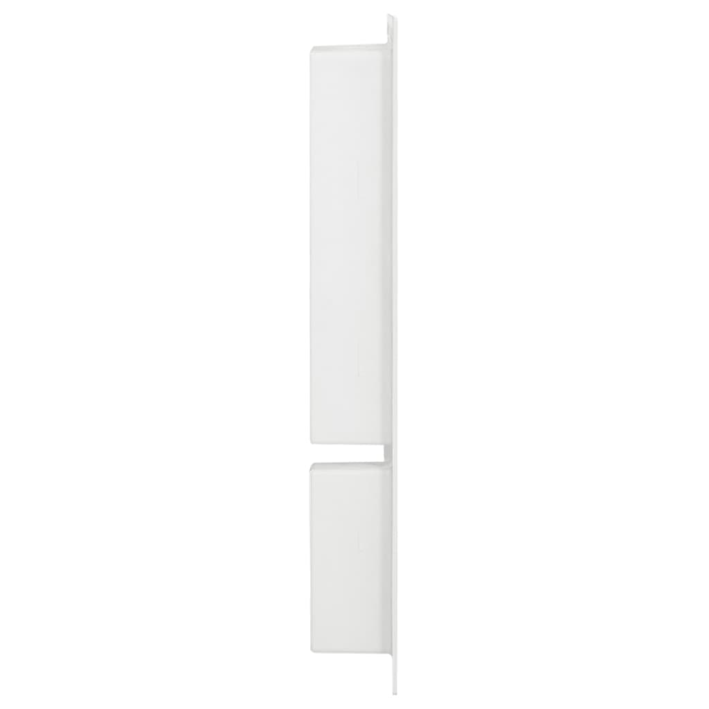 Douchenis met 2 vakken 41x69x9 cm hoogglans wit