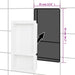 Douchenis met 2 vakken 41x69x9 cm hoogglans wit