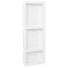 Douchenis met 3 vakken 41x99x9 cm hoogglans wit