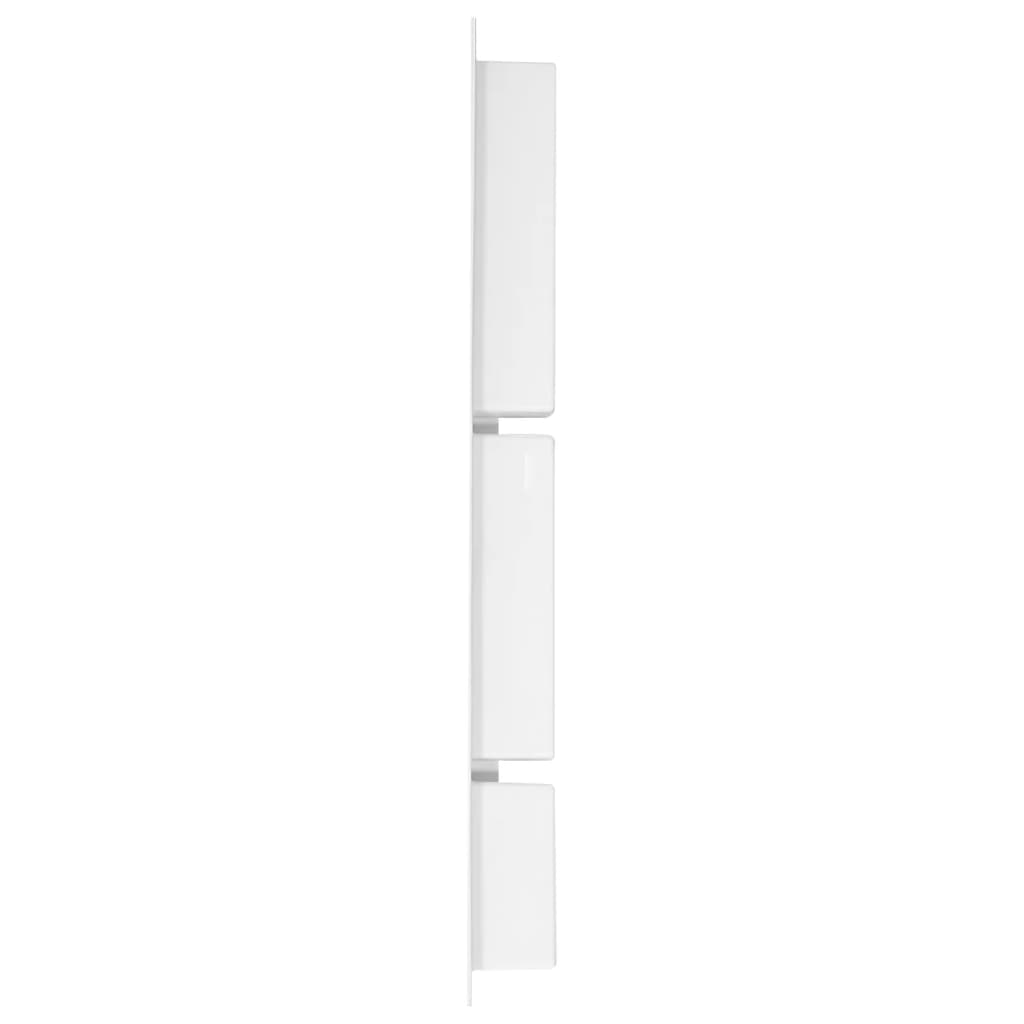 Douchenis met 3 vakken 41x99x9 cm hoogglans wit