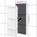 Douchenis met 3 vakken 41x99x9 cm hoogglans wit
