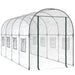 Tuinkas 160X400X190 Cm Pvc En Gepoedercoat Staal Transparant