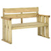 Tuinbank 121 cm geïmpregneerd grenenhout