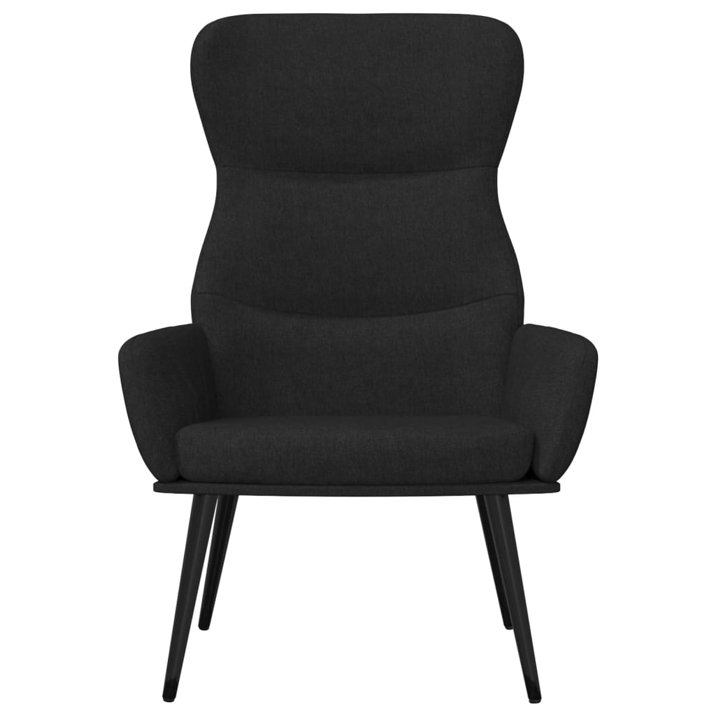 Relaxstoel stof zwart
