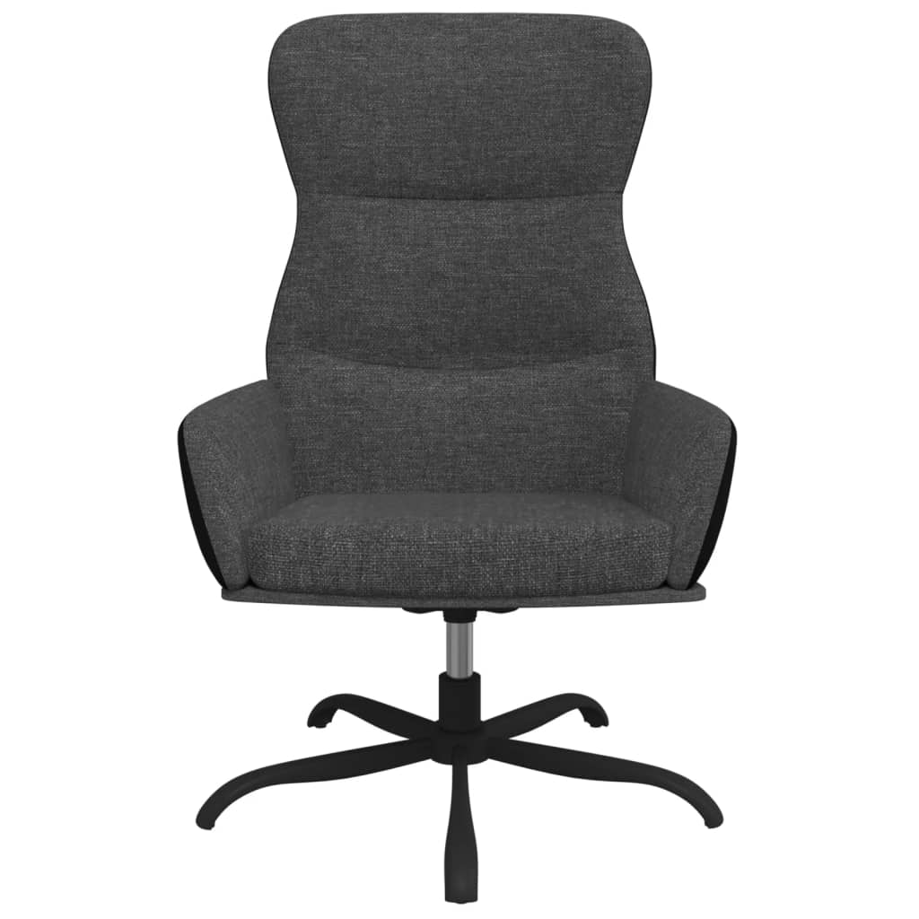Relaxstoel stof donkergrijs