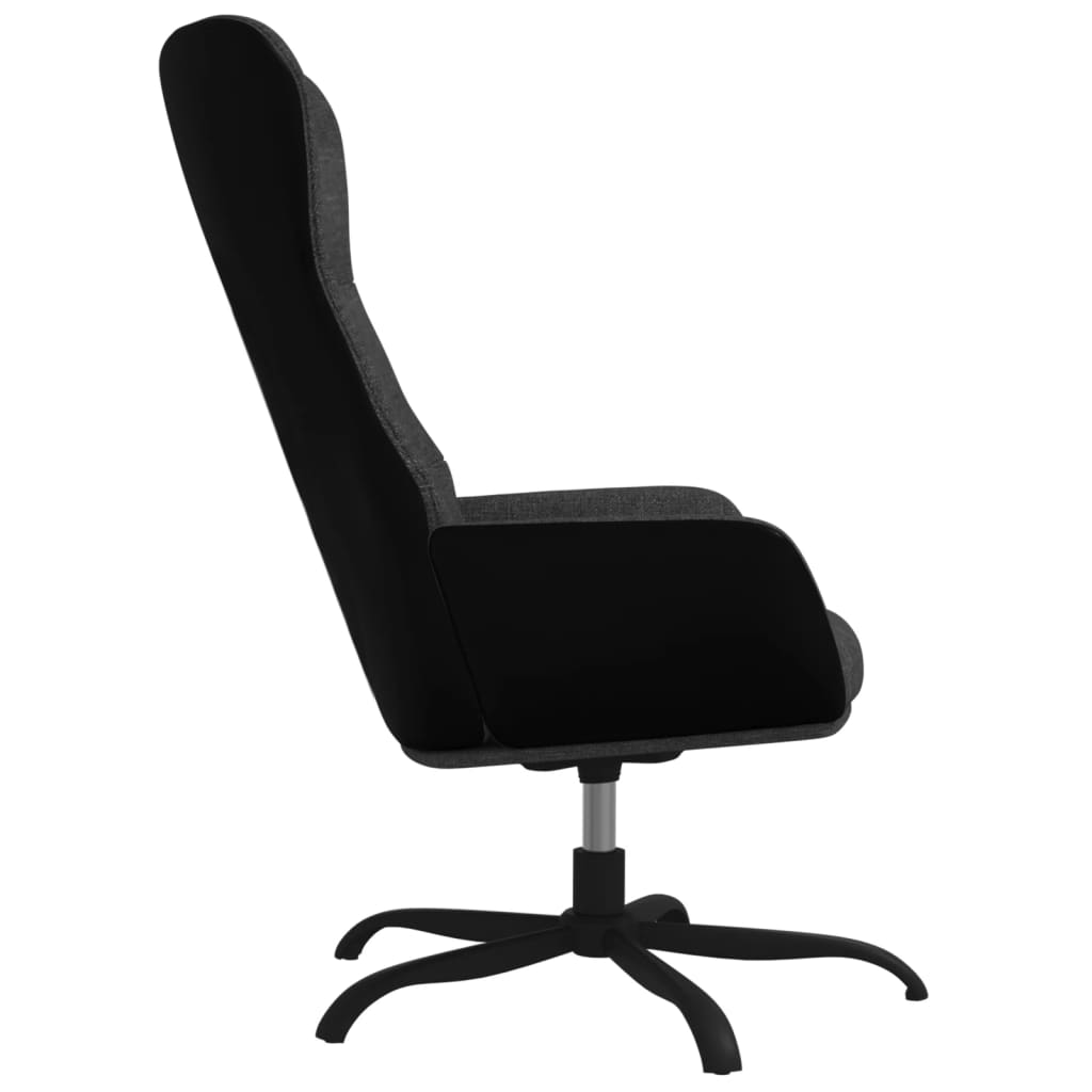 Relaxstoel stof donkergrijs