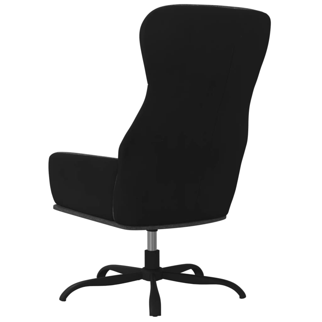 Relaxstoel stof donkergrijs