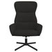 Relaxstoel fluweel zwart