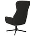 Relaxstoel fluweel zwart