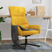 Relaxstoel fluweel mosterdgeel