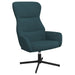 Relaxstoel fluweel blauw