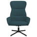 Relaxstoel fluweel blauw