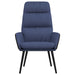Relaxstoel stof blauw