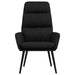 Relaxstoel stof zwart