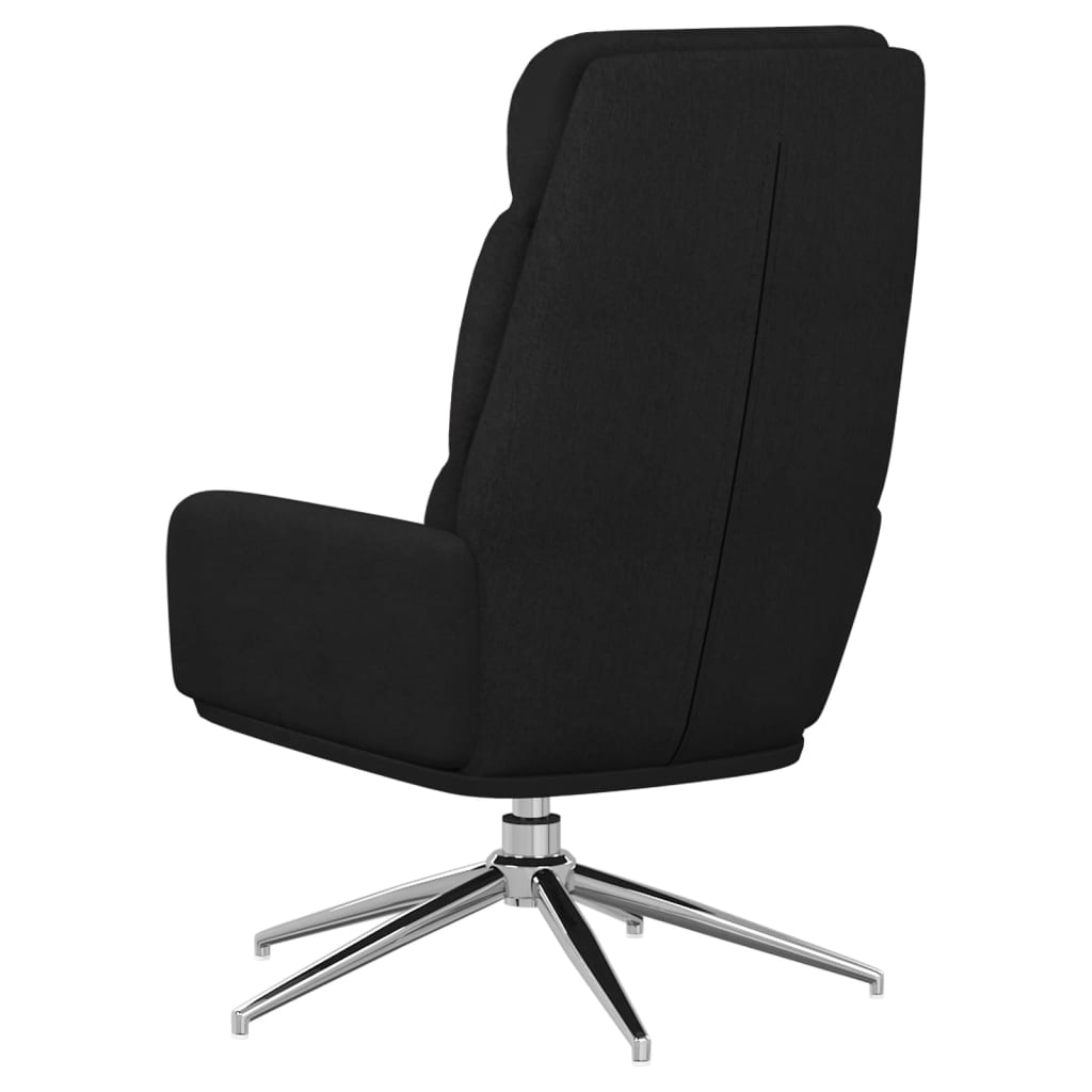 Relaxstoel stof zwart