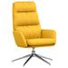 Relaxstoel stof mosterdgeel