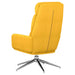Relaxstoel stof mosterdgeel