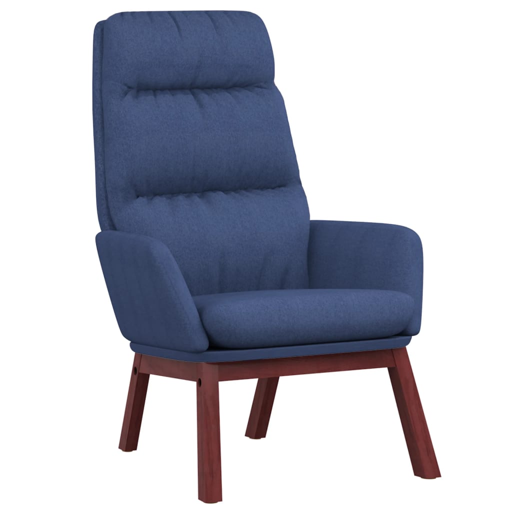 Relaxstoel stof blauw