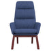 Relaxstoel stof blauw