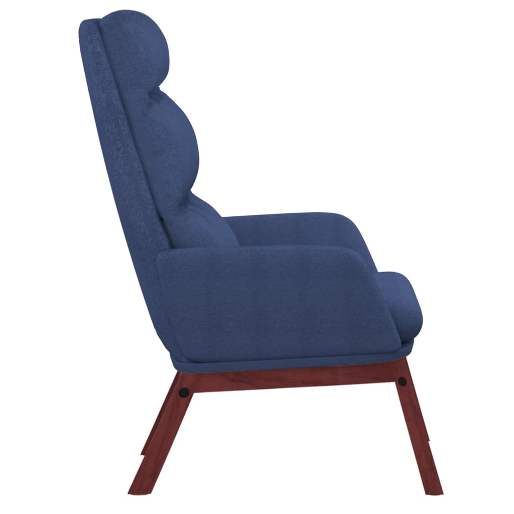 Relaxstoel stof blauw