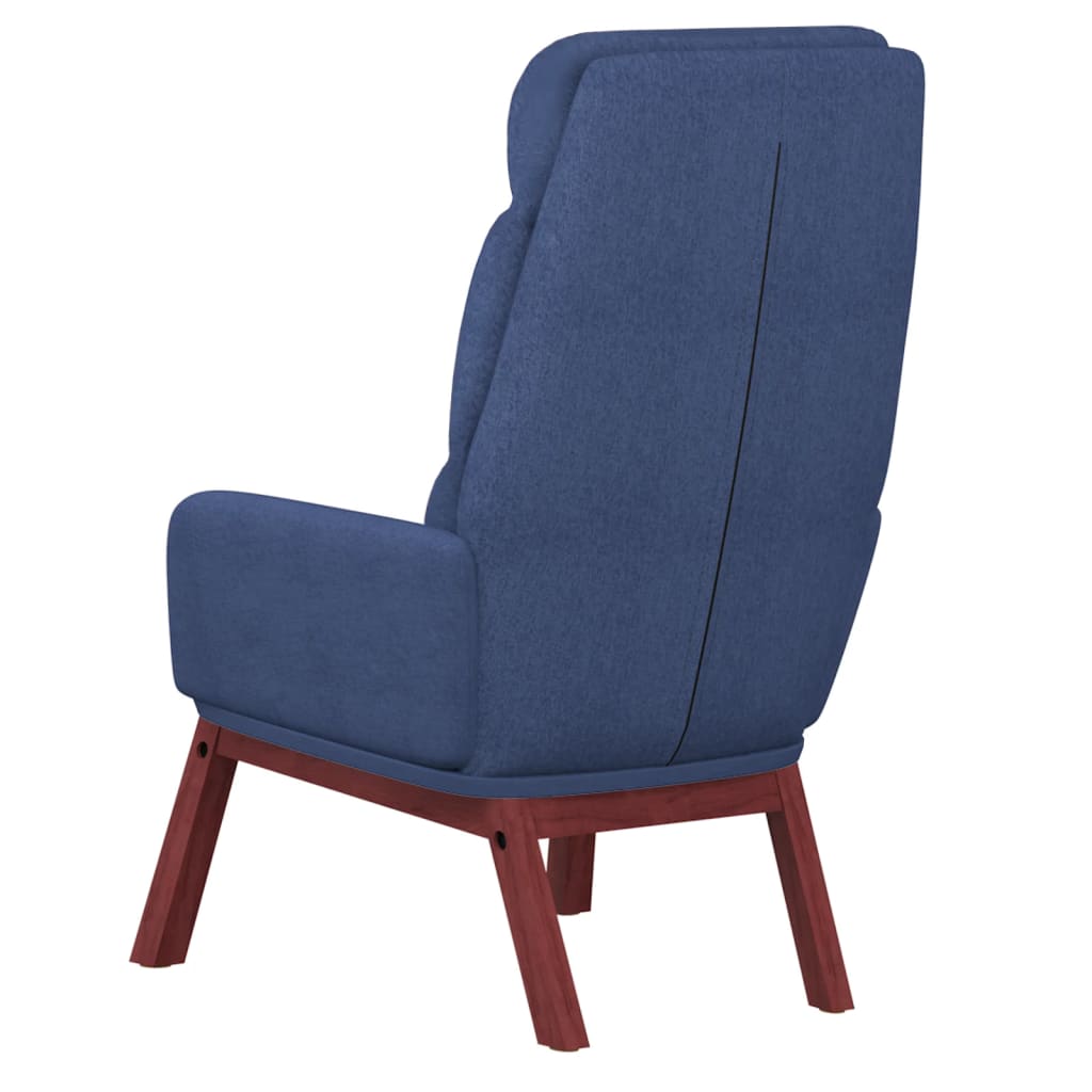 Relaxstoel stof blauw